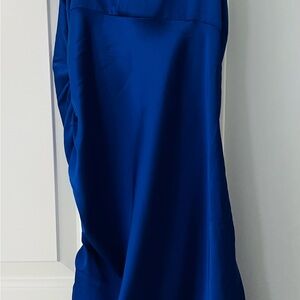 SHEIN Blue One Shoulder Sleeveless Cocktail Dress